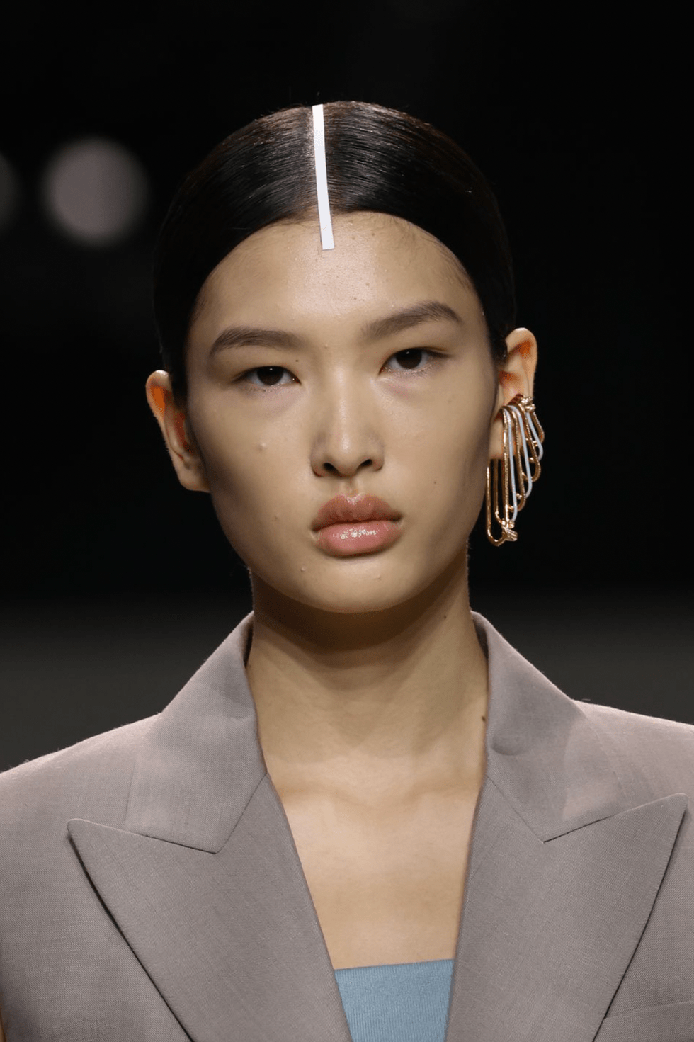 a person with a ponytail a person with a ponytail